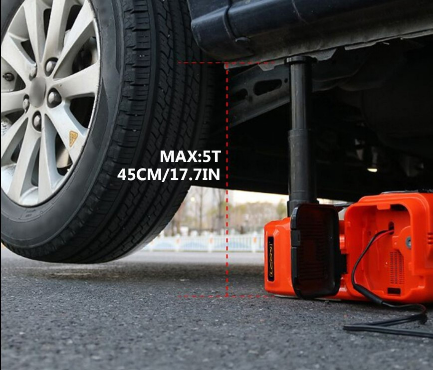 Электрический автодомкрат 3-в-1 BX-478 (5т, 12В), ударный гайковерт, компрессор, фонарик, кейс Одесса - изображение 3