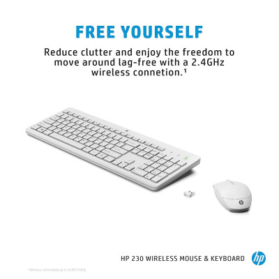 Комплект HP 230 Wireless UA White (3L1F0AA) Винница - изображение 3