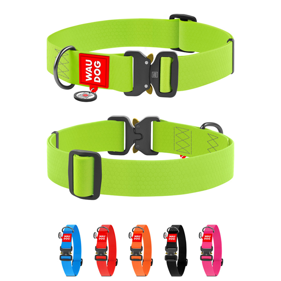 Нашийник для собак водостійкий WAUDOG Waterproof c QR паспортом, металічна пряжка-фастекс, Ш 40 Коломыя - изображение 1