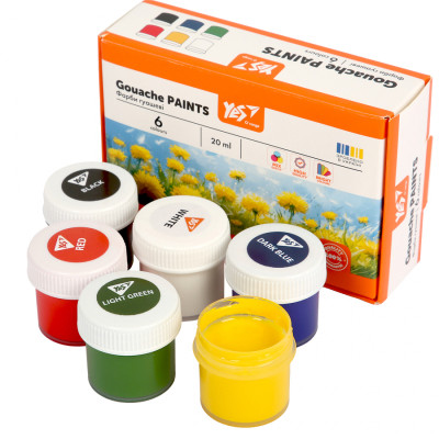 Гуашевые краски Yes Orange Line 6 кольорів по 20 мл (230430) Винница - изображение 3
