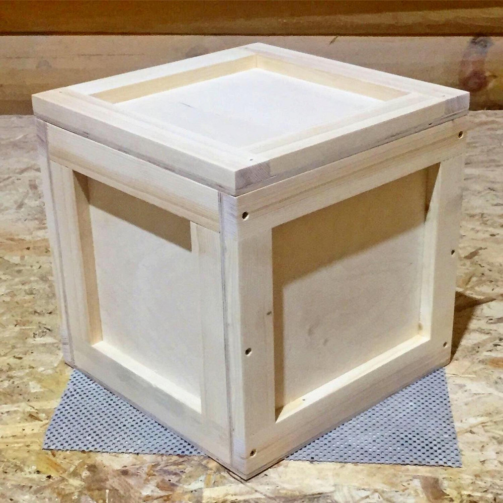 Інтер'єрний декоративний ящик "Аківа 30х30х30" бланже Миколаїв - фото 2