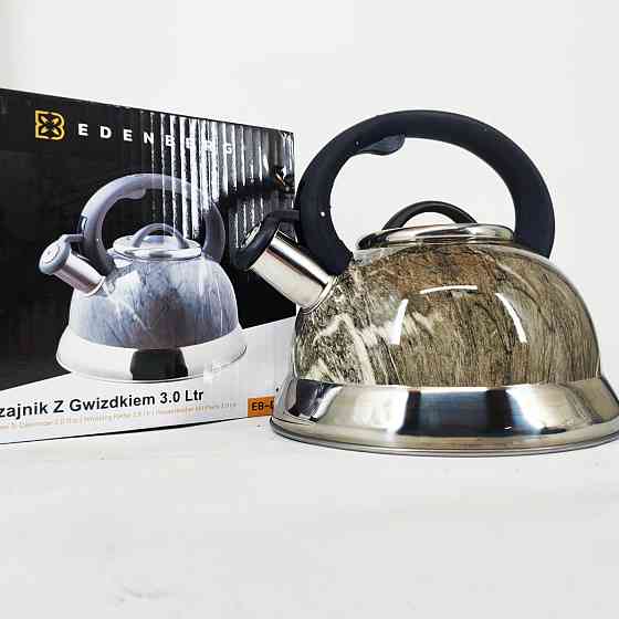 Чайник для газовой комфорки Edenberg, Чайник для плиты со свистком для чая газовых плит FC-24 Львов