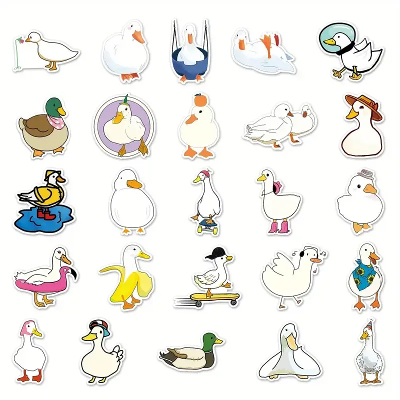 Набір стікерів із качками – 50 шт водонепроникних вінілових наклейок Київ - фото 5