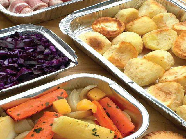 Контейнер із харчової алюмінієвої фольги прямокутний 430 мл SP24L 100 шт. в пакованні (1 пачка) Харків - фото 7