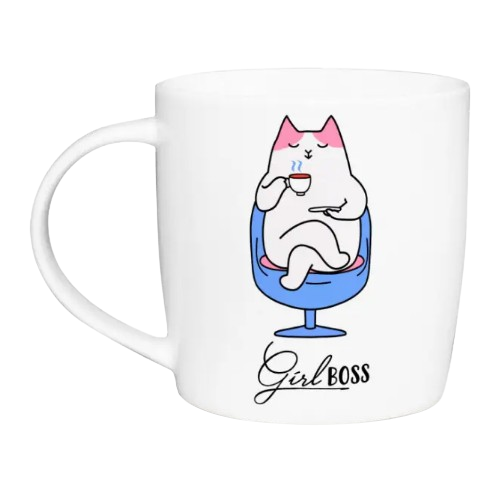 Чашка Girl boss 360мл бочка (подарункова уп) 1933 Кварта Житомир - изображение 1