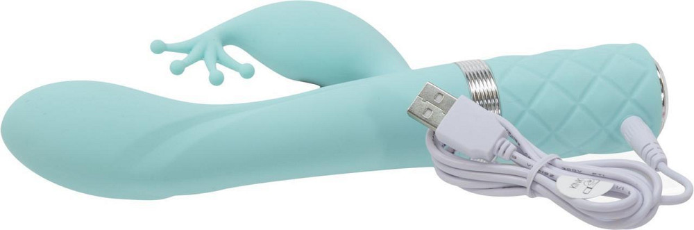 Роскошный вибратор-кролик Pillow Talk - Kinky Teal с кристаллом Сваровски, мощный Sex Aura Киев - изображение 7