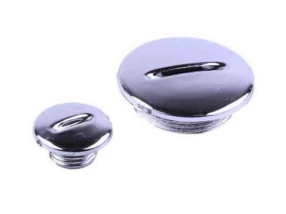 Пробка левой крышки на мопед Дельта/Альфа хром, пара Мукачево