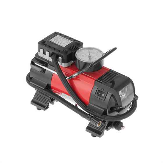 Автомобільний компресор INTERTOOL AC-0001, 12 В, один циліндр 19 мм, Компактний компресор на кожен день Львів