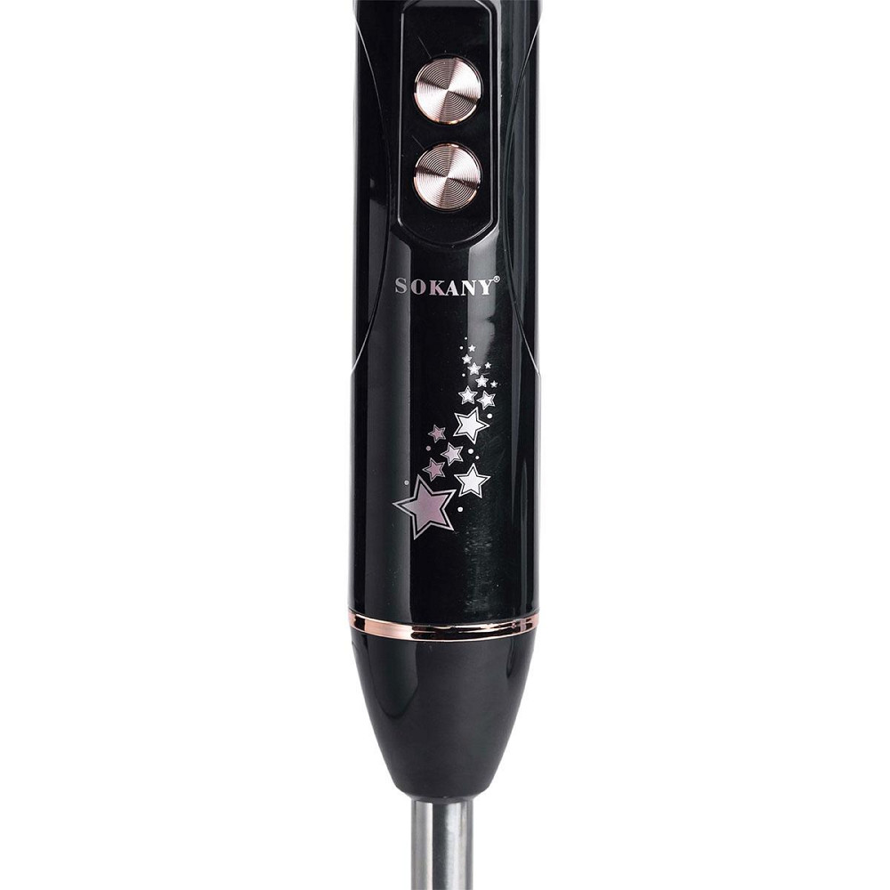 Блендер ручной погружной с насадками 4 в 1 600 Вт  2 чаши и венчик Черный Sokany SK-02012B Киев - изображение 5