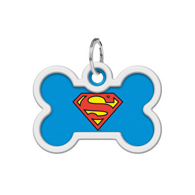 Адресник для тварин WAUDOG Smart ID з QR паспортом "Супермен-герой" кістка 40х28 мм (0640-1009) Вінниця - фото 2