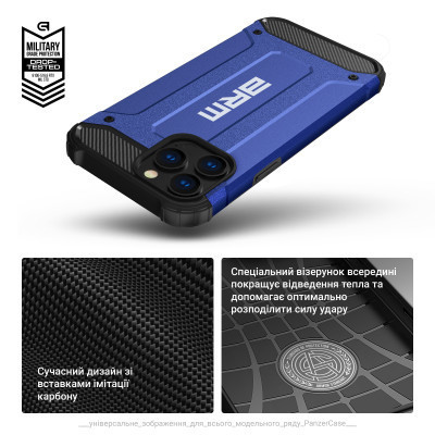 Чехол для мобильного телефона Armorstandart Panzer Samsung A05 (A055) Dark Blue (ARM73718) Винница - изображение 6