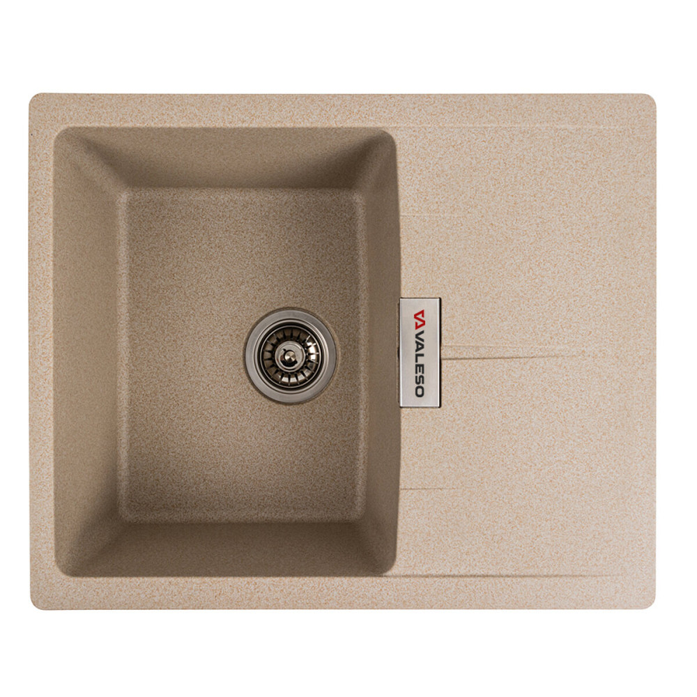 VALESO Гранітна мийка для кухні VALESO ZIRKONE 6250 матова Сафарі Київ - фото 1