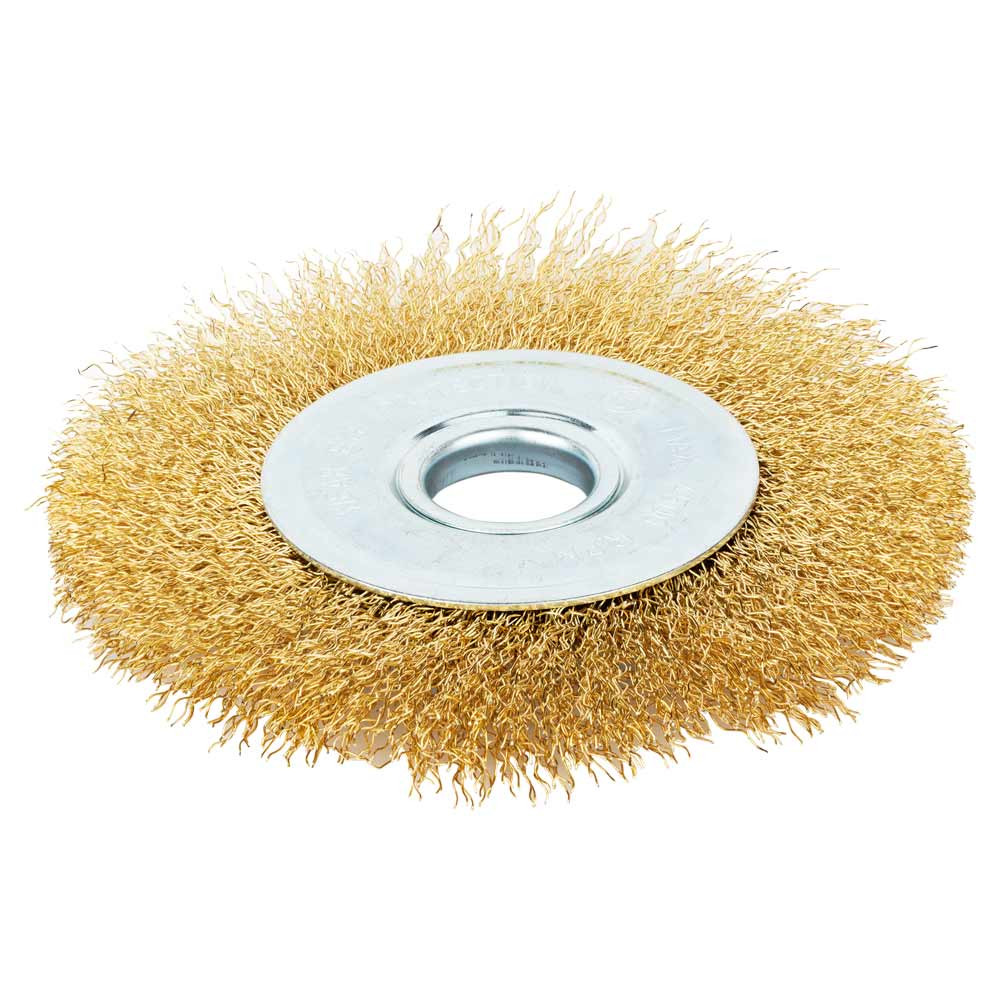Grad Щетка проволочная дискообразная Ø125мм Ø22.2мм (латунированная) GRAD (9031125) Коломия - фото 1