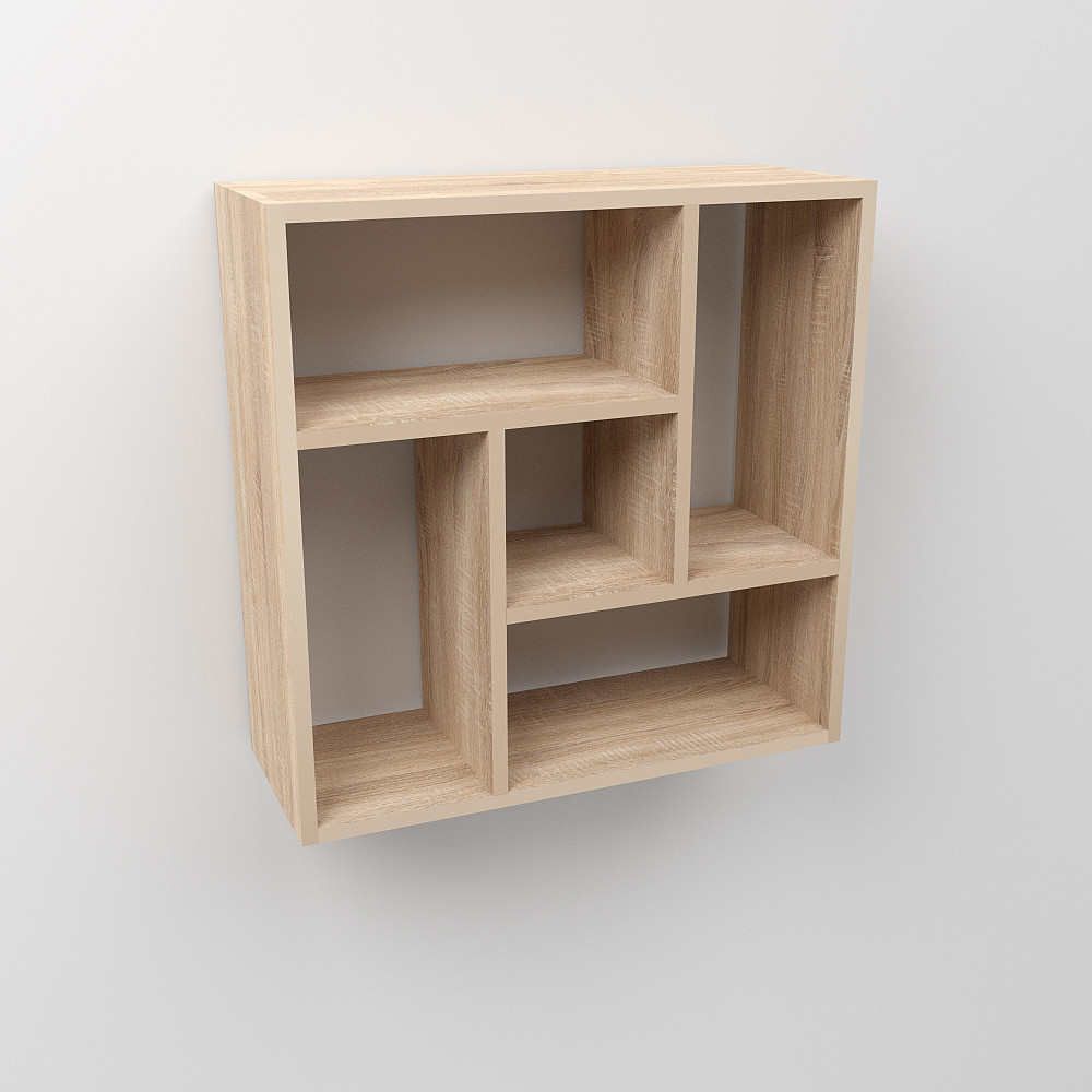 Полиця навісна П-3, Дуб Сонома, 610/230/610 Львів - фото 4