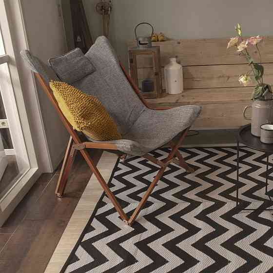 Кресло раскладное Bo-Camp Bloomsbury L Grey (1200370) Вінниця