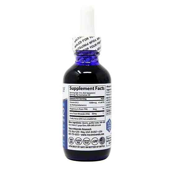 Ионный витамин B12 Trace Minerals Research Liquid Ionic B12 1000 мк 59 мл виноград Киев