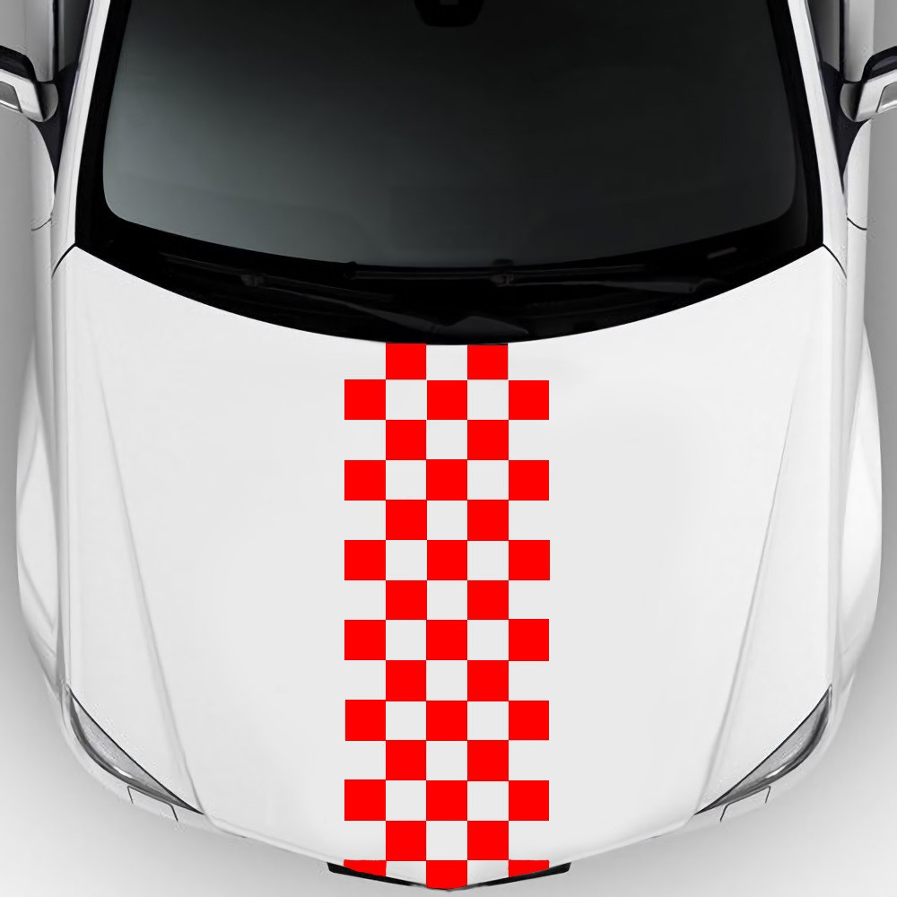 Наклейка на авто на капот Красная Киев - изображение 1