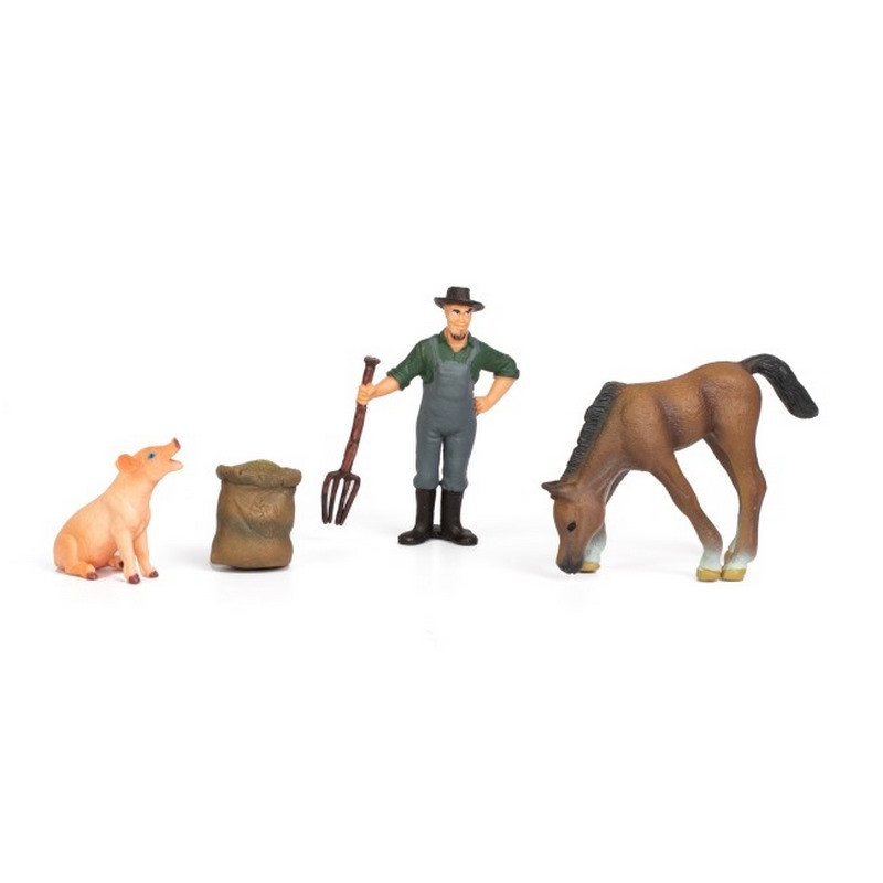 Дитячий іграшковий набір "Ферма" Q9899-T1_3 конячка, свинка, фермер Вінниця - фото 1