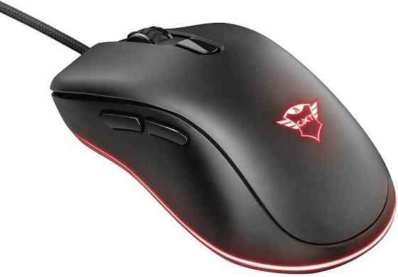Игровая мышь Trust Gaming GXT 930 Jacx проводная, с RGB подсветкой, 6400 DPI, 6 кнопок черная геймер Киев