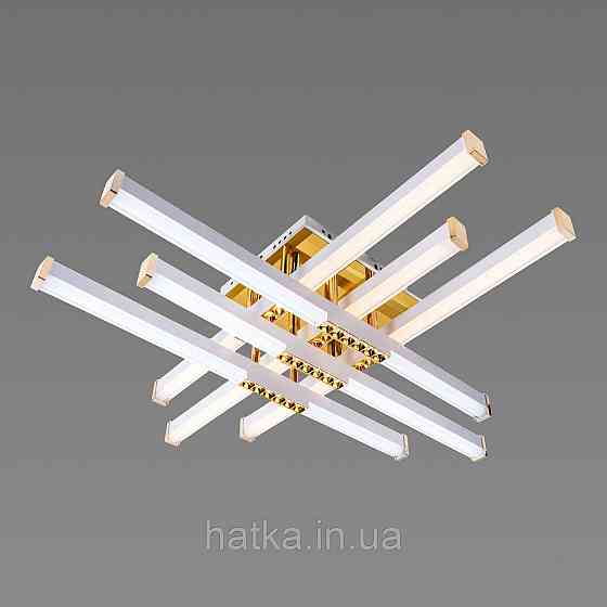 Люстра світлодіодна акрилова Sirius B YH836/6 WT+GD 78W Київ