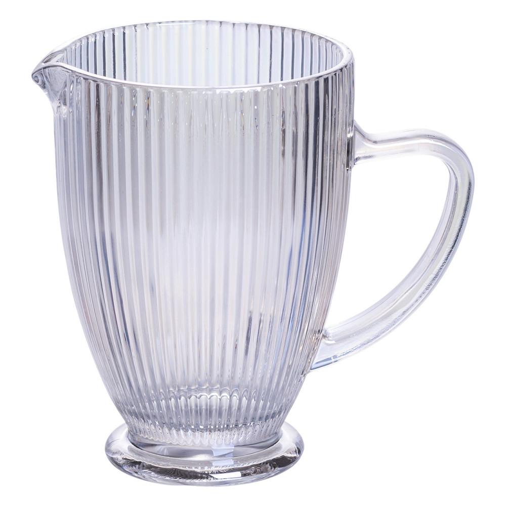 Yiwu Глечик скляний 1,2 л ребристий фігурний HP7118RB Коломыя - изображение 1