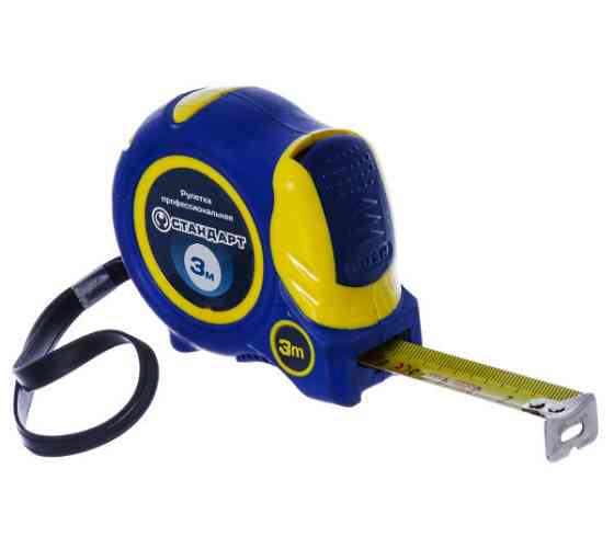 Рулетка магнітна професійна з автостопом 3 м*16 мм СТАНДАРТ PMT-0316 Чернігів