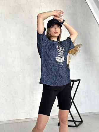 Жіночий костюм з велосипедками рубчик Bunny Київ