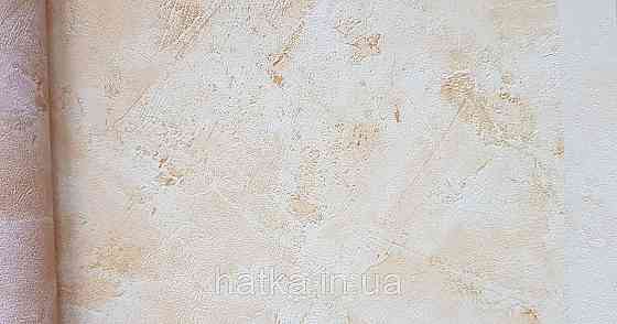 Шпалери вінілові на флізелін Caselio The Place to bed 0.53х10 м широкі білі смуги бежеві золотисті Київ