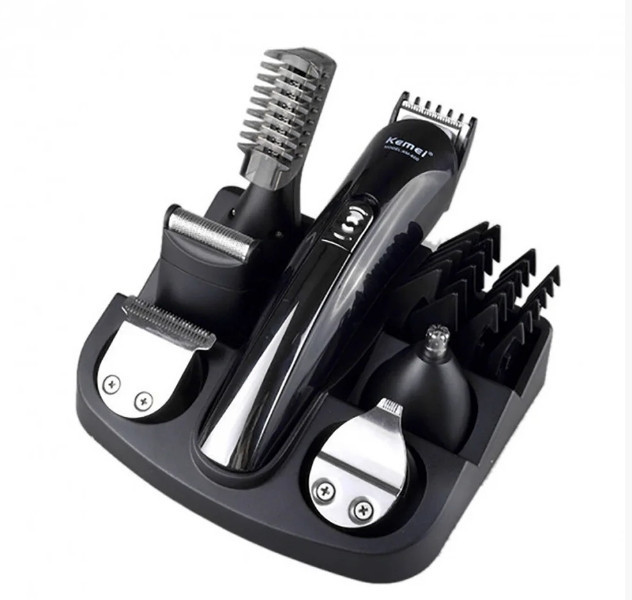 Машинка для стрижки Бритва Триммер Kemei KM-600 11 в 1 Стайлер с подставкой Винница - изображение 3