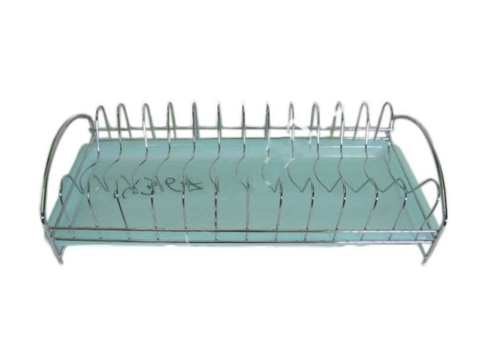Сушарка нерж. сталь для тарілок з піддоном 41,5*18*10 VT6-14367 11021 ТМ VITOL Solmir Київ - фото 1
