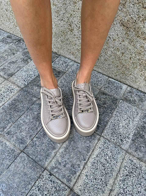 Molly Кеди жіночі MOLLY капучіно/пітон натуральна шкіра низький (5378) Коломыя - изображение 2