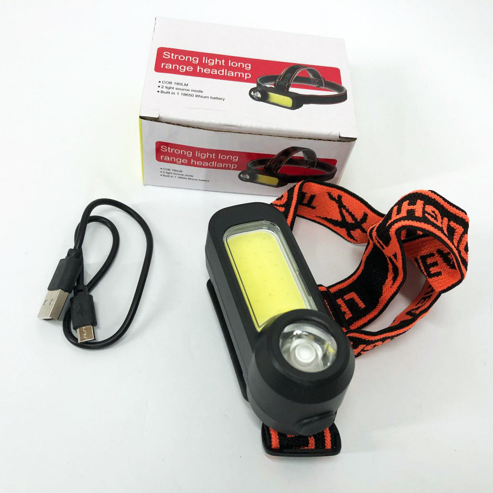 Ліхтар на голову для ЗСУ WH-1707-XPE+COB, Налобний ліхтар для сантехніка Led на голову EN-80 Львів - фото 9