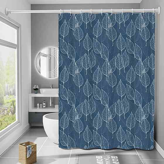 Шторка для ванны и душа с крючками 180x180 см водоотталкивающая шторка для ванной комнаты Каменец-Подольский