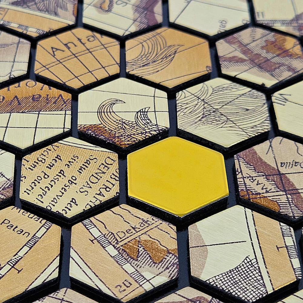 Самоклеющаяся алюминиевая плитка 300х300х3мм Золотая чешуя SW-00001934 Днепр - изображение 5