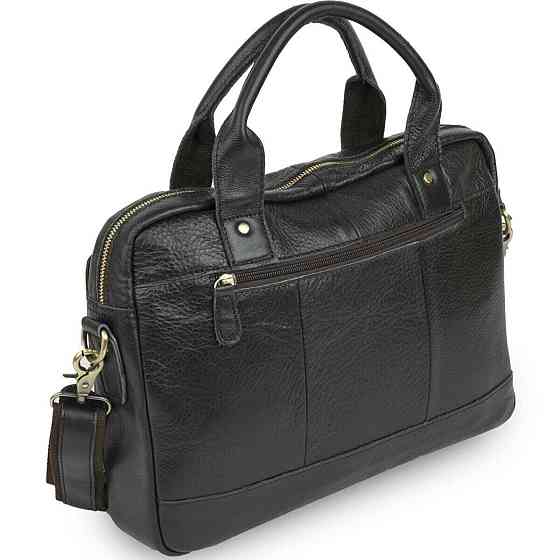 Сумка для ноутбуку з натуральної шкіри Vintage 14868 Чорна Київ