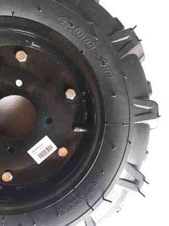 Колесо 4,00-10 ТТ мотоблок (у зборі) (під 4 болти, 6,3 кг) Мукачево