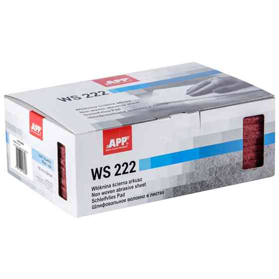 Волокно абразивне APP (скотч-брайт), середньозернисте (P320-360), червоний, 150x230мм, пачка-10шт, 06Z210 Киев