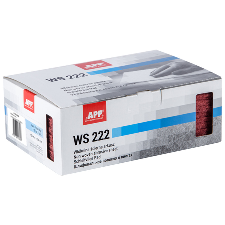 Волокно абразивне APP (скотч-брайт), середньозернисте (P320-360), червоний, 150x230мм, пачка-10шт, 06Z210 Київ - фото 1