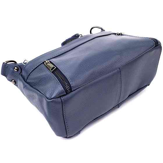 Женская сумка из натуральной кожи Vintage 23019 Синий Киев