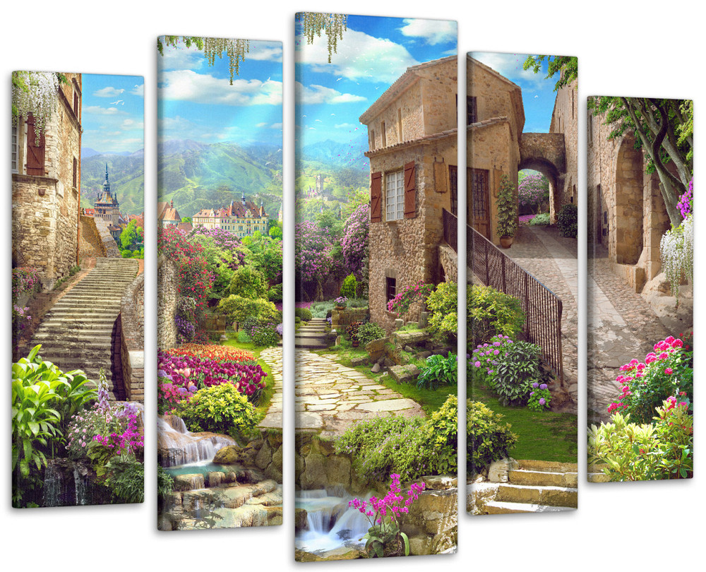 Модульна картина у вітальню / спальню Місто Природа Art-448_5 ( 80х118см ) Київ - фото 1