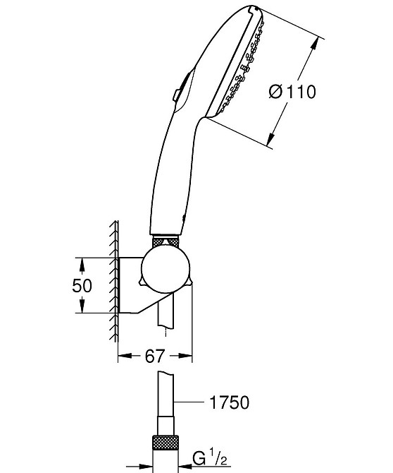 Ручний душ Grohe Tempesta 110   ( 27601003 ) 28587 Харьков - изображение 8