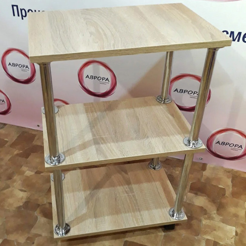 Косметологічна візок етажерка майстра косметолога на коліщатках для салону краси Дуб сонома Київ - фото 2