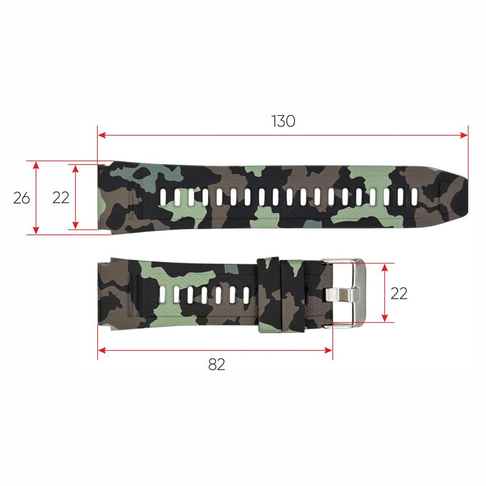 Ремешок для смарт часов K59 Camo Green Киев - изображение 3