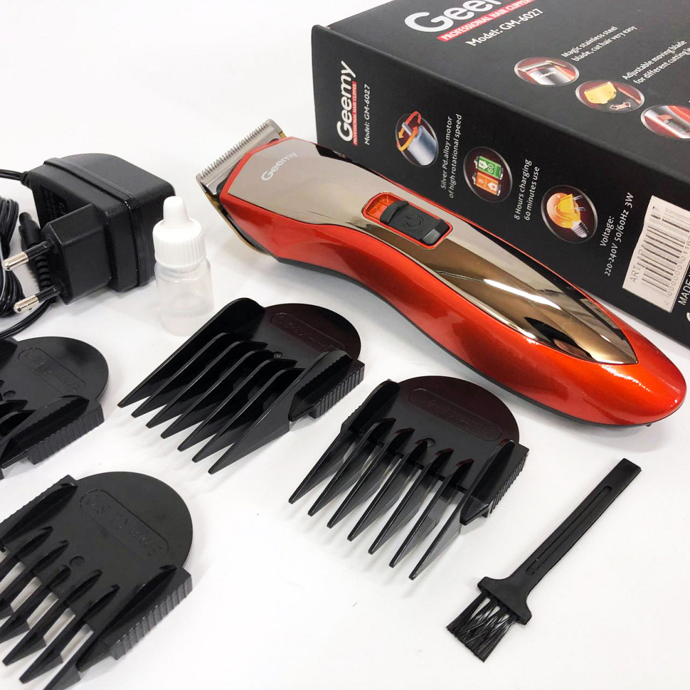 Стильна машинка для стрижки Pro, Електрична машинка для стрижки з насадками підстригання JS-32 Львів - фото 3