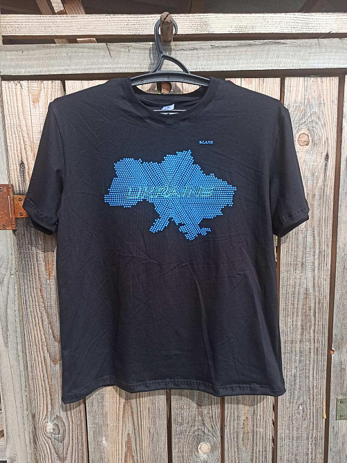 Футболка чоловіча Lans 12/049 M, L, XL, XXL, 3XL, 4XL, Синій Київ - фото 2