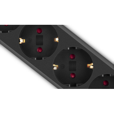 Мережевий фільтр живлення REAL-EL RS-6 Protect M 5m, black (EL122300036) Вінниця - фото 2