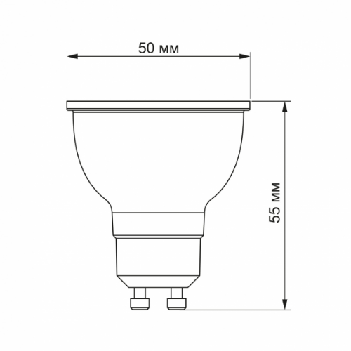 Лампа MR16eL 7W GU10 4100К LED Videx Житомир