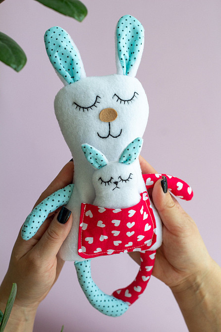 М’яка іграшка сплюшка Зайчик Київ - фото 3