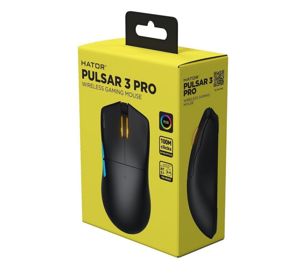 Миша бездротова Hator Pulsar 3 Pro Wireless Black (HTM640) ( Чорний ) Харьков - изображение 5