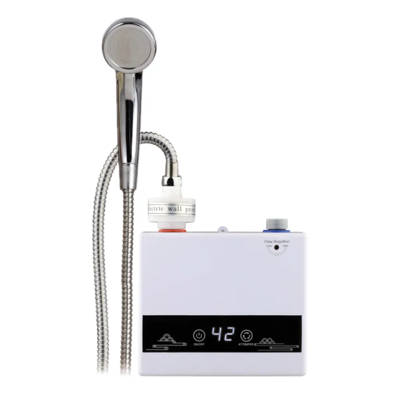 Настенный проточный водонагреватель Zerix BWH-01-ES с индикатором температуры и вилкой ZX5013 Харьков